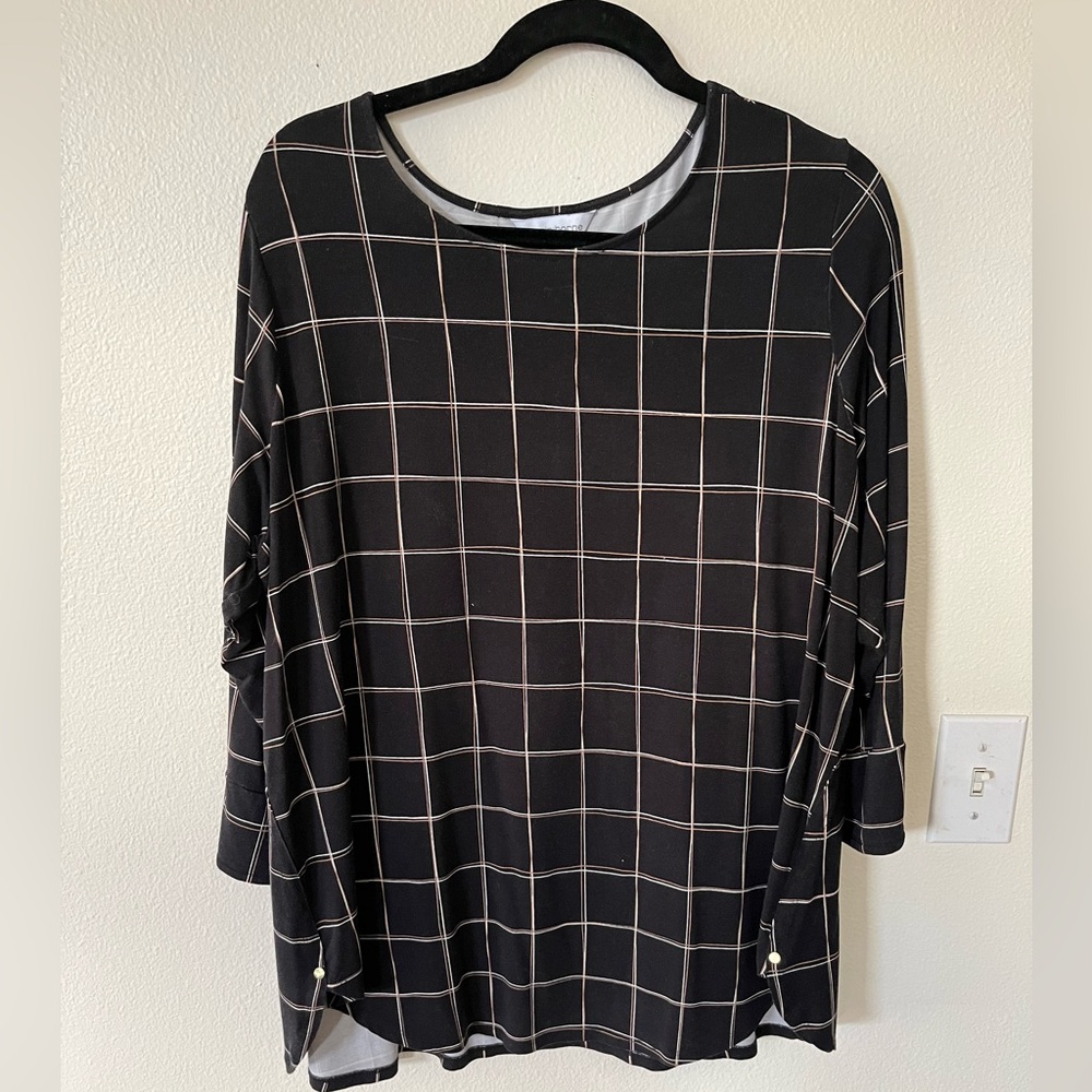 Black striped XL Liz Claiborne